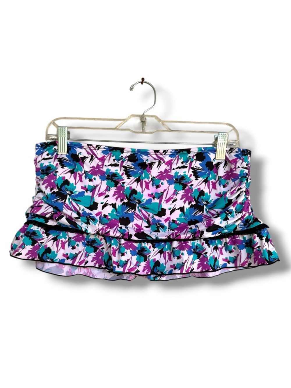 Kenneth Cole Tropical Floral Skirted Swim Suit Bottom Size Medium